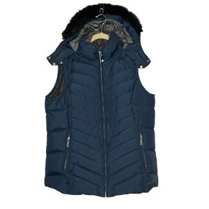 Eddie Bauer hooded down vest, size 1X